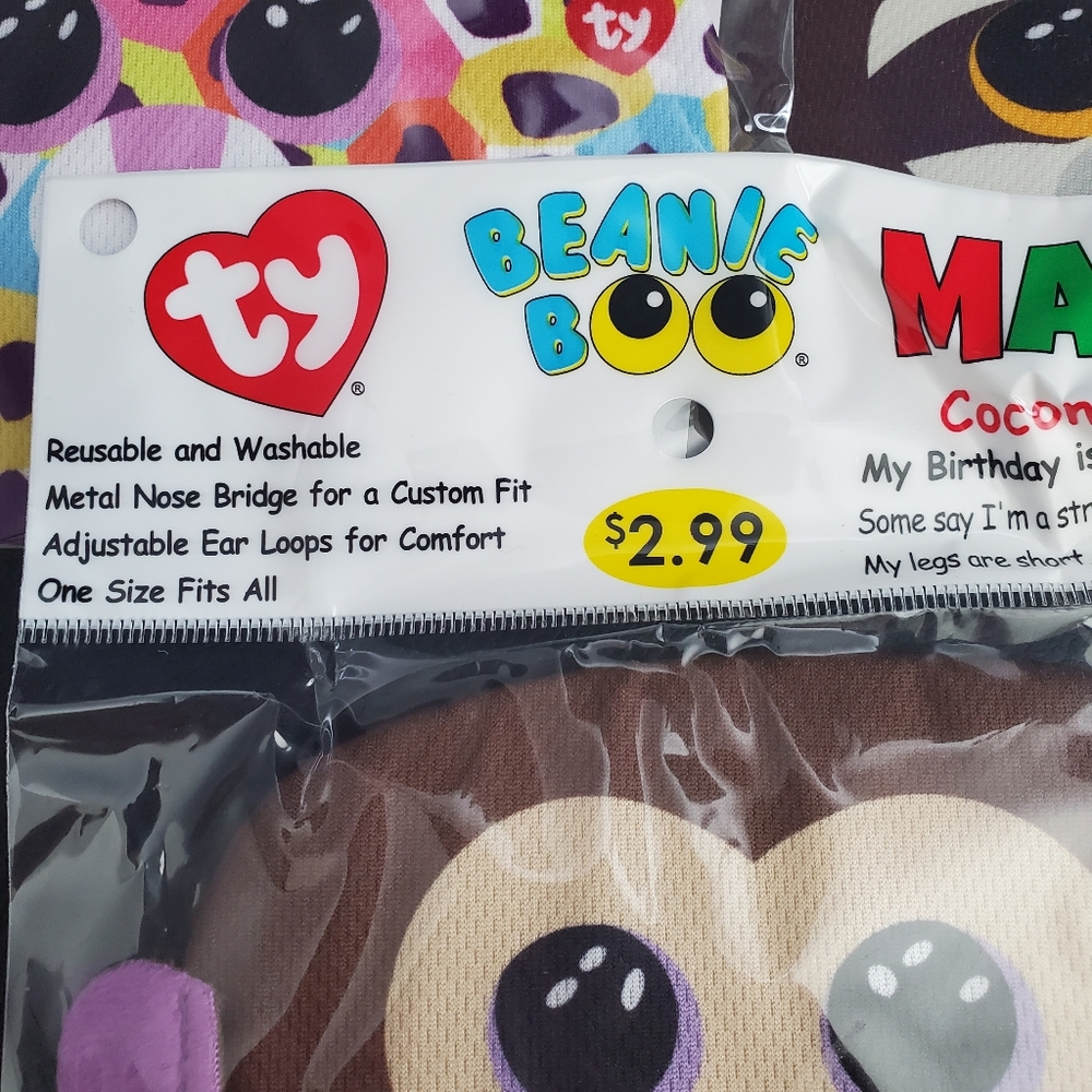 Ty Beanie Boo Mask 3ct - Picture 2 of 6